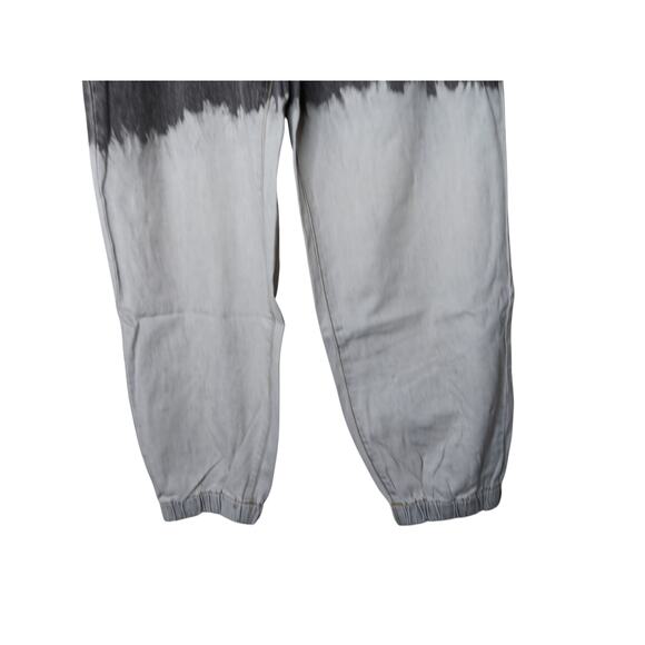 New POL Bleached Black Denim Jogger Pants M | High Waist Ombre Fade SZ M - Picture 6 of 16